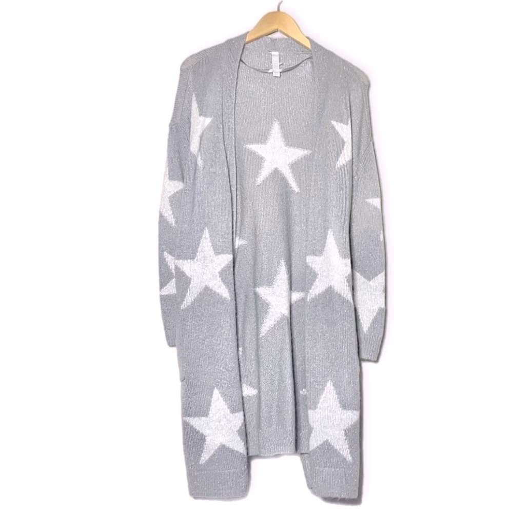 Cacique Star Print Cardigan